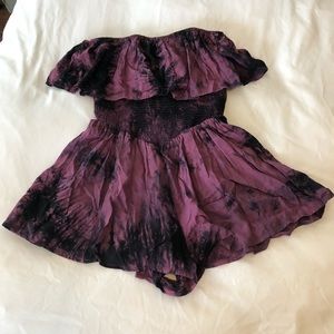 Purple and black forever 21 romper